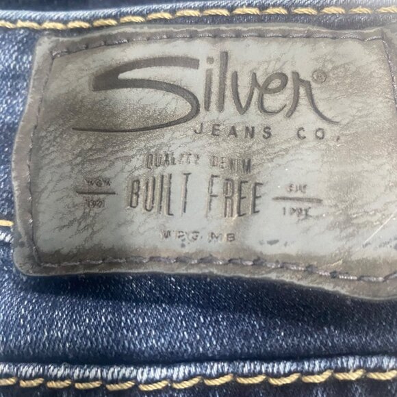 Silver Jeans Co. Elyse Bootcut Jeans Womens W28 L33 Dark Wash Fluid Denim Stretc - Picture 3 of 14